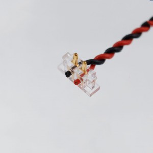 Feldolgozás és testreszabás 1.27 Távoli Crystal Head Pierces kürt akkumulátor elektronikus csatlakozó vezetéke Elco8005 mikro motor kábel